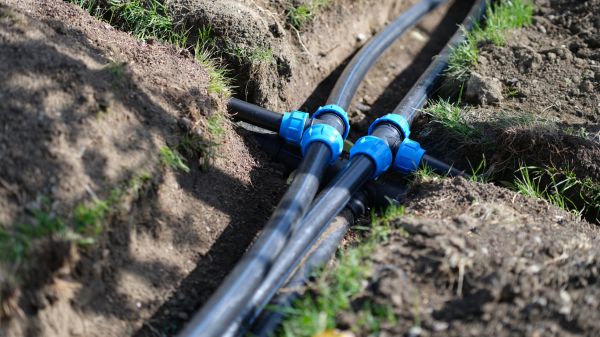 Underground Water Line Installation in Orange