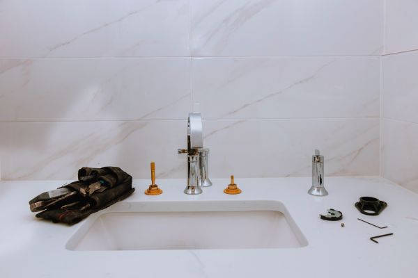 Porcelain Sink Installation in Orange